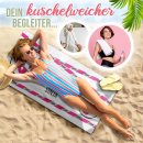 Handtuch mit Spruch - Do not touch - mit Name bedruckt -...