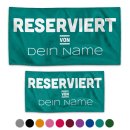 Handtuch mit Name personalisieren - Reserviert von - in...