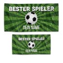 Handtuch f&uuml;r Fu&szlig;baller - mit Name...