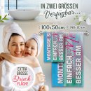 Handtuch mit Spruch - Montage sind besser am Meer - in 2...