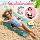 Handtuch mit Spruch - Travel Team - mit Foto und Namen...