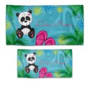 Kinder-Handtuch mit Name personalisieren - Panda