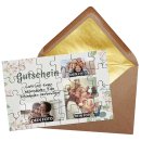 Foto-Puzzle mit pers&ouml;nlicher Botschaft und 3 Fotos...