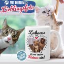 Katzen-Tasse mit Foto selbst gestalten - Zuhause ist da,...