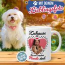 Hunde-Tasse mit Foto selbst gestalten - Zuhause ist da,...