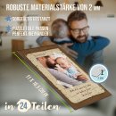 Personalisiertes Foto-Puzzle mit Foto und Text - Vintage...