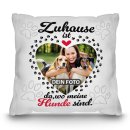 Hunde-Kissen mit Foto gestalten - Zuhause ist da, wo...