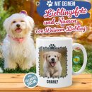 Personalisierte Hunde-Tasse mit Foto und Name - Bester...