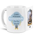 Personalisierte Katzen-Tasse mit Foto und Name - Bester...