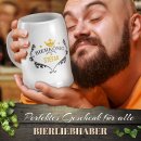 Personalisierter Bierkrug - Bierk&ouml;nig - mit Name...