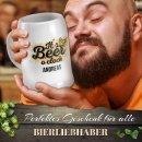 Bierkrug mit Name bedrucken - It is Beer o clock - Keramik