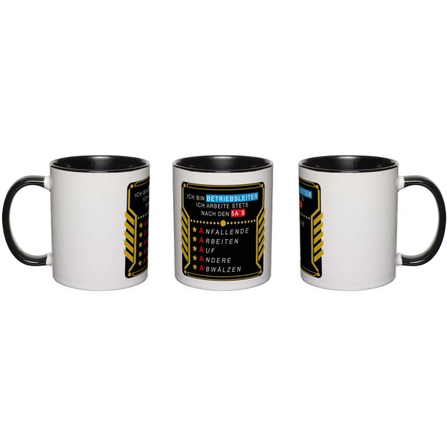 Tasse - 5a&acute;s eines Betriebsleiters