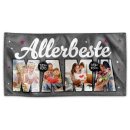 Handtuch - Allerbeste Mama - mit 4 Fotos - 100 x 50 cm
