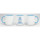 Tasse Stolzer Vater - Innen &amp; Henkel Blau