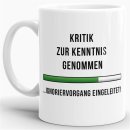 Tasse - Kritik zur Kenntnis genommen