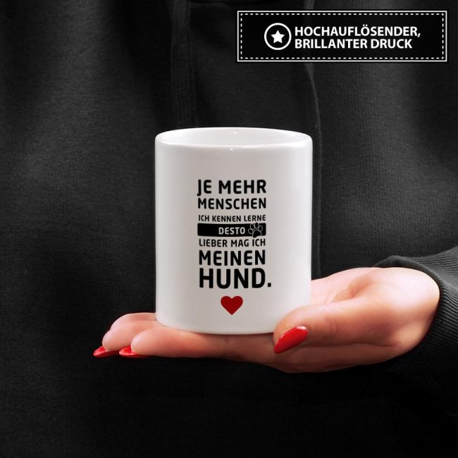 Tasse - Mensch oder Hund