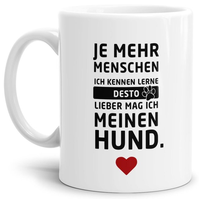 Tasse - Mensch oder Hund