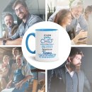 Tasse Stolzer Chef - Keramik Innen &amp; Henkel Hellblau