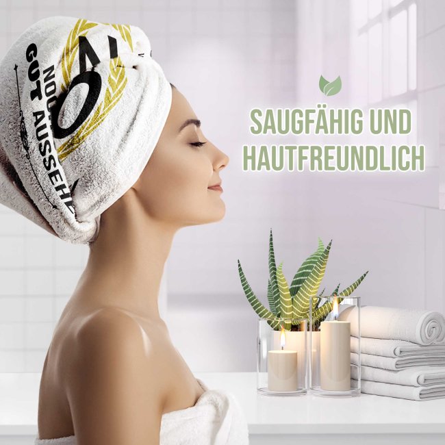 Handtuch mit Spruch - Bitte kein Neid - 20 Jahre - in zwei Gr&ouml;&szlig;en