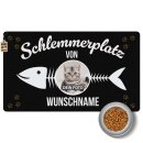 Napfunterlage f&uuml;r Katzen - mit Foto &amp; Name...