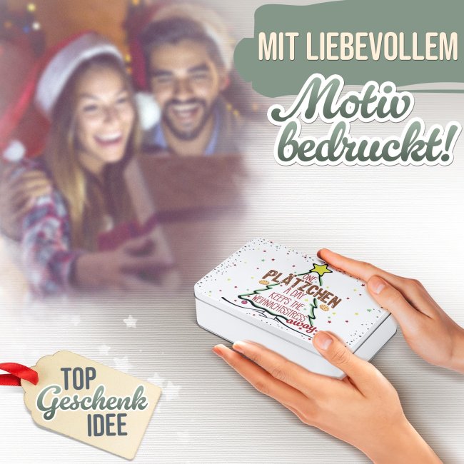 Weihnachtspl&auml;tzchen-Dose - one Pl&auml;tzchen a day - 450 ml