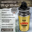 To-Go Edelstahlbecher Glitzer - Testerin - mit Name -...