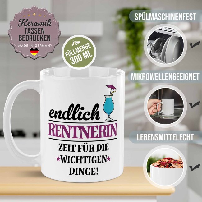 Tasse zum Ruhestand - Endlich Rentnerin