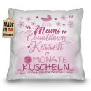 Kissen zur Schwangerschaft - Mami Countdown, rosa