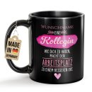 Schwarze Tasse - Eine Kollegin wie du macht den...