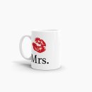 Tasse f&uuml;r Sie Mrs. mit Kussmund