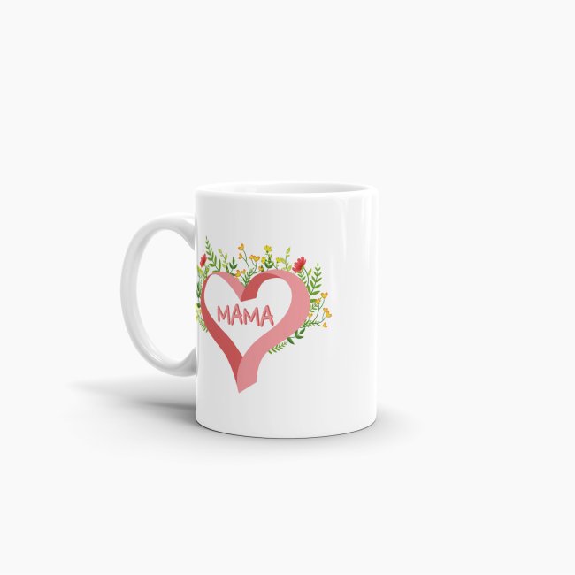 Tasse Mama Herz weiss