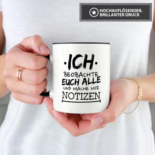 Tasse - Ich beobachte euch alle