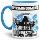 Berufe-Tasse - Bedeutung eines Abteilungsleiters - Hellblau