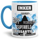 Berufe-Tasse - Bedeutung eines Imkers - Hellblau