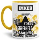 Berufe-Tasse - Bedeutung eines Imkers - Gelb