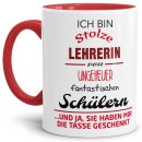 Tasse - Stolze Lehrerin von fantastischen Sch&uuml;lern -...