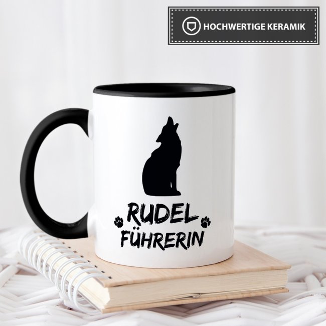 Tasse mit Spruch - Rudelf&uuml;hrerin