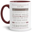 Berufe-Tasse - Ich bin Studentin, ich l&ouml;se Probleme,...