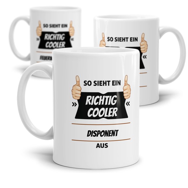 Berufe Tasse - So sieht ein richtig cooler -BERUF- aus