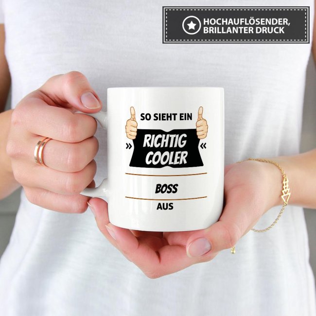 Berufe Tasse - So sieht ein richtig cooler Boss aus