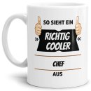 Berufe Tasse - So sieht ein richtig cooler Chef aus