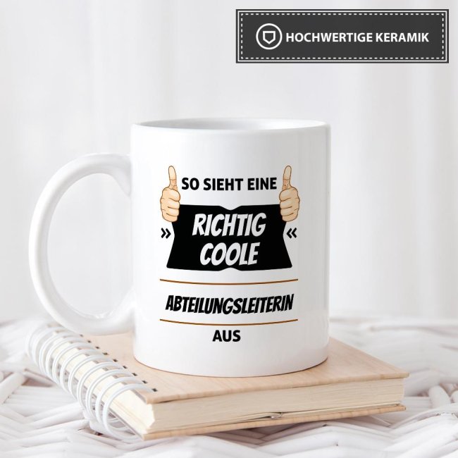 Berufe Tasse - So sieht eine richtig coole Abteilungsleiterin aus