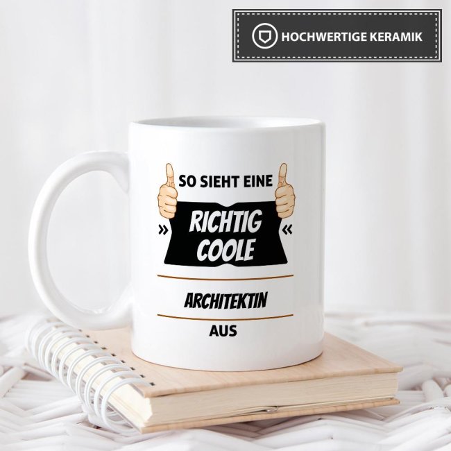 Berufe Tasse - So sieht eine richtig coole Architektin aus