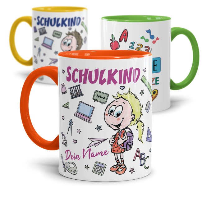 Tasse zur Einschulung - zur Einschulung -verschiedene Motive-
