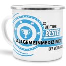 Emaille-Tasse mit Spruch - So sieht der beste...