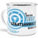 Emaille-Tasse mit Spruch - So sieht der beste...