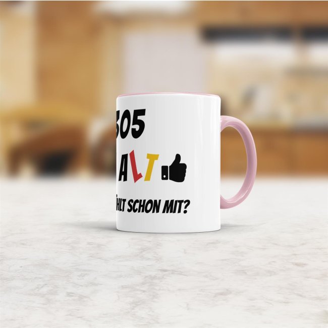 Tasse zum 20. Geburtstag - 7305 Tage alt - aber wer z&auml;hlt schon mit - Rosa