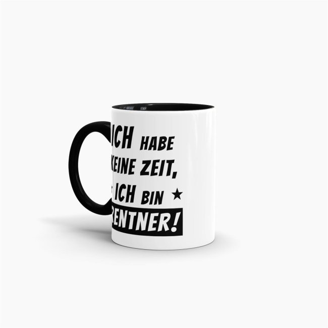 Tasse mit Spruch - Manchmal f&uuml;hle ich mich dumm und h&auml;sslich - Schwarz