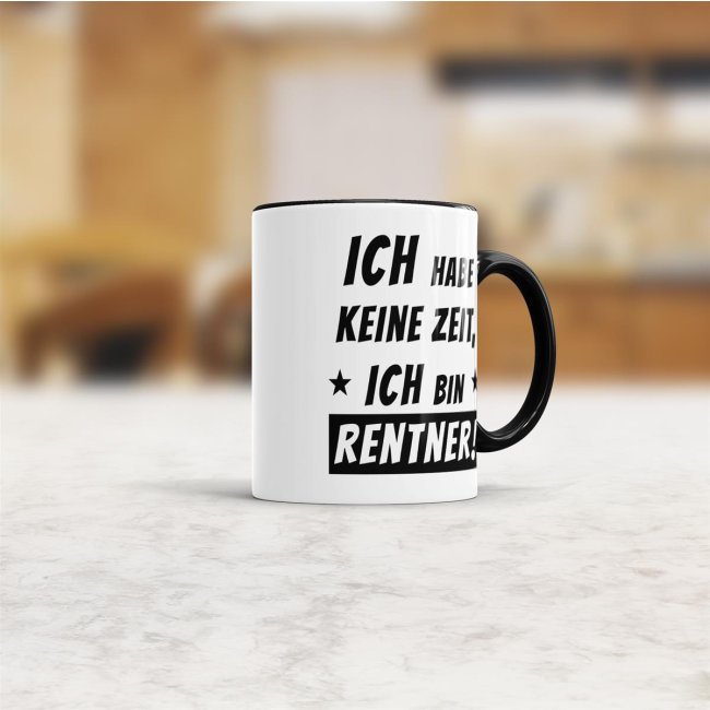 Tasse mit Spruch - Manchmal f&uuml;hle ich mich dumm und h&auml;sslich - Schwarz