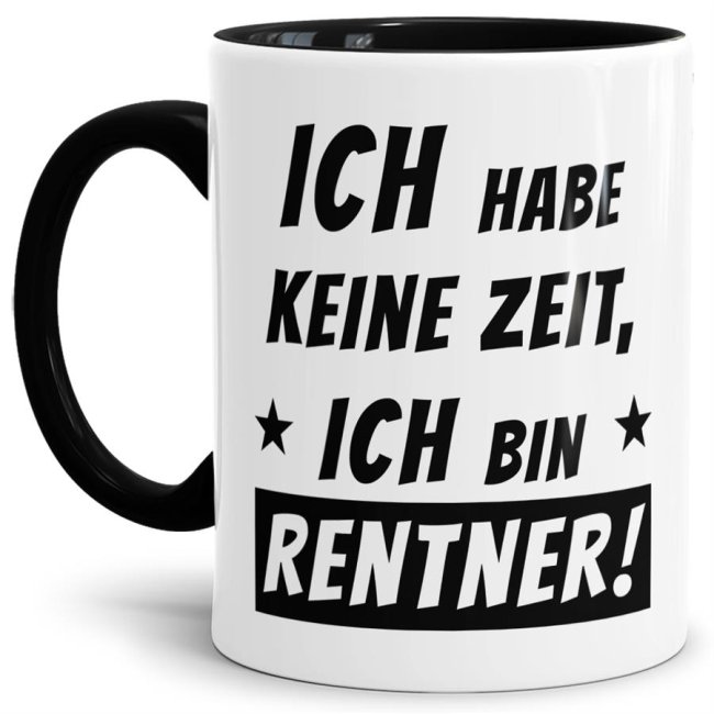 Tasse mit Spruch - Manchmal f&uuml;hle ich mich dumm und h&auml;sslich - Schwarz